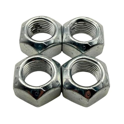 1/2"-20 Grade C All-Metal Top Lock Nuts (4 Pack) – Heavy Duty Clear Zinc Fine Thread Locking Fasteners, High Temperature & Vibration Resistant Steel - size: All-Metal Top Lock Nut Clear Zinc – 4 Pack