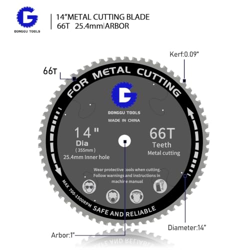 12 in Metal Circular chop Saw Blade for Evolution Saw Carbide Cutting Blade - size: 12inch-60T