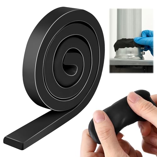 Moldable Silicone Putty Plumbers Duct Sealant Seal Clay, Black, 1 Pack - color: Black