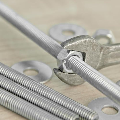 uxcell 16Pcs Fully Threaded Rod, M3 x 85mm 304 Stainless Steel Right Hand Thread Bar Studs M3-0.5 Thread Pitch for Furniture Machinery Assembly - size: M3 x 85mm