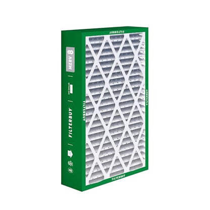Filterbuy 16x28x6 Air Filter MERV 8 Dust & Allergy Defense (2-Pack) - size: 16x28x6