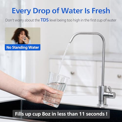 Philips Reverse Osmosis Water Filter System，400G Under Sink Water Filter - size: Standard‑Flow Model