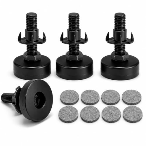 Ziopetru Adjustable Furniture Leveling Feet 4Pcs, Heavy Duty Table Levelers
