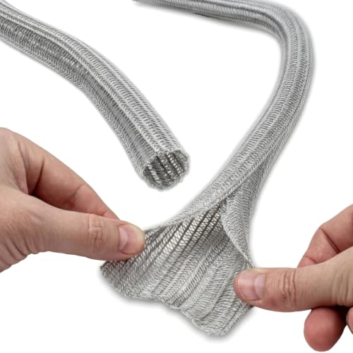 Electriduct 3/4" Hook Self Closing Wrap Around Sleeve - 25 Feet - Gray - color: Gray, size: 0.75 Inch