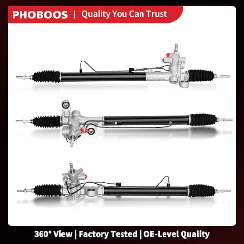 PHOBOOS Hydraulic Power Steering Rack and Pinion Fit for Honda Accord - size: 26-2746
