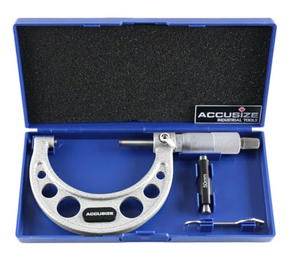 Accusize Outside Micrometer, 50-75mm x 0.01mm, EG00-0075 - size: 50-75mm