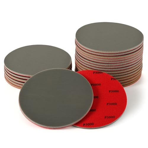 MAXMAN Foam Sanding Pads, 5" Bowling Sanding Pads, 3000 Grit for Auto - size: 5 inch, style: 3000 Grit