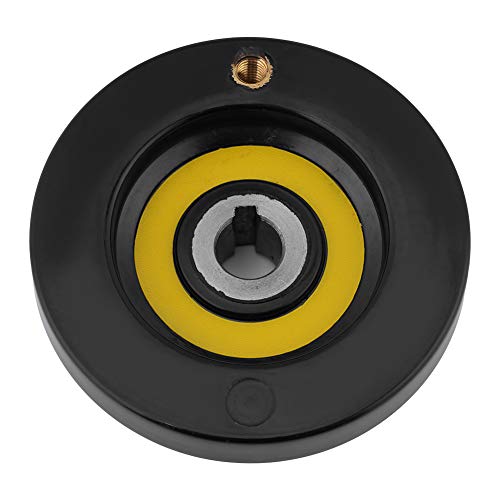 Lathe Hand Wheel, Black Round Bakelite Rear Hand Wheel with Removable Revolving Handle for Milling Machine and Lathe Tools 12x80mm