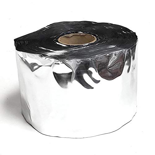4" W x 50' L Aluminum Heavy Duty Foil Synthetic Polymer Adhesive Body Repair Tape Trailer Roof RV Truck (Manus Products)