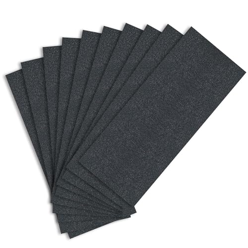 Sand Paper Variety Pack, 10PCS Wet/Dry Coarse Sandpaper for Wood Metal Crafts and Car Sanding, 180 Grit, 9 x 3.6 Inch - size: 180-Grit