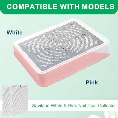 Air Filter Replacement Compatible with saviland Nail Dust Collector Filter,4Pack