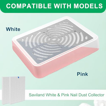 Air Filter Replacement Compatible with saviland Nail Dust Collector Filter,4Pack