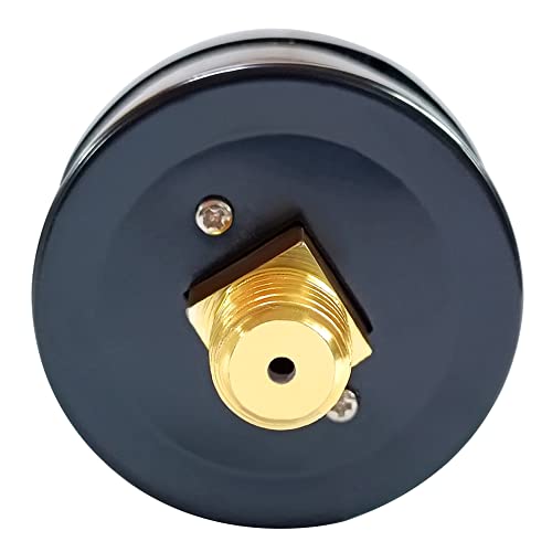 Beduan Air Pressure Gauge for Air Compressor 2" Dial Center Back Mount, 1/4" NPT,0-160 Psi - size: 1/4" NPT, style: 160 Psi