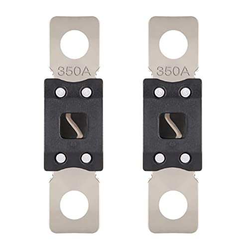 VEXUNGA Mega Fuse 350A MEGA/AMG/ANM Screw Fuse 350 Amp 350Amp High Current Strip Bolt-on Fuses for Cars (Pack of 2pcs) - style: 350A
