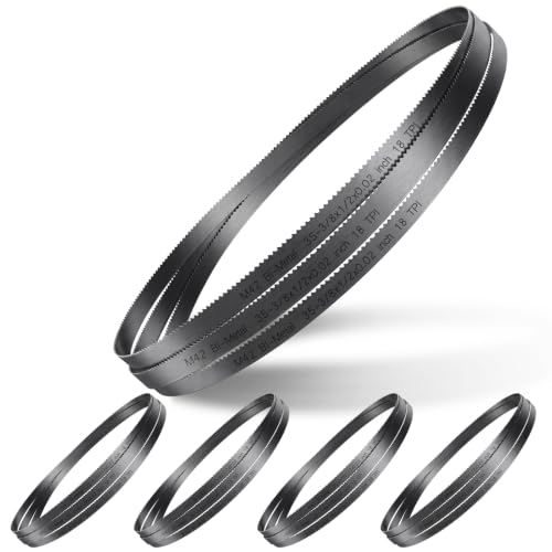 5 Pack Bi-Metal Portable Band Saw Blades, 35-3/8'', 18 TPI - size: 35-3/8'', style: 18 TPI