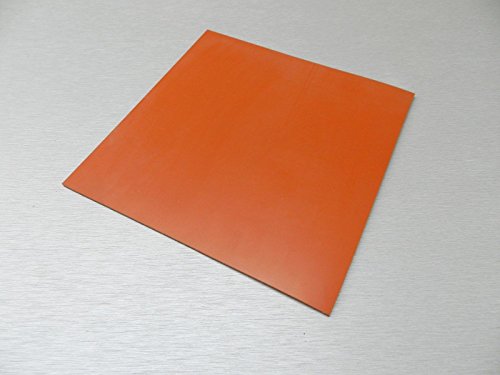 Silicon Rubber Sheet HIGH Temp Solid RED/Orange Commercial Grade 12" x 12" x1/4" by JTS