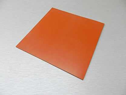 Silicon Rubber Sheet HIGH Temp Solid RED/Orange Commercial Grade 12" x 12" x1/4" by JTS