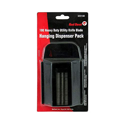 Red Devil 325102 400 Pack Hanging Dispenser Utility Knife Blades, Black - size: One Size (Pack of 4)