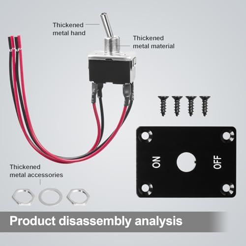 Button Switch Rocker Switch Toggle Switch Four Pin Two Position - color: On-Off