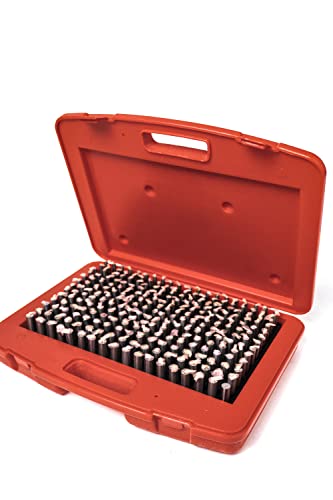 250 PCS M2 (0.251-0.500") Minus Steel Pin Gage Set - size: PIN-M2-250