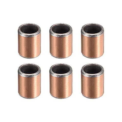 uxcell Sleeve Bearings 6mm Bore x 8mm OD x 10mm Length Plain Wrapped Oil-Less Bushing 6pcs - size: 6x8x10mm