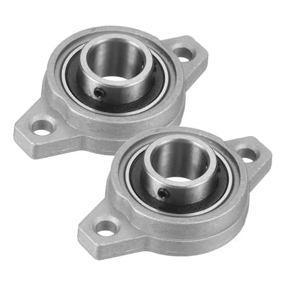 uxcell KFL003 Pillow Block Bearing 5/8" (17mm) Zinc Alloy Steel 2Pcs - size: KFL003 (5/8" Bore)