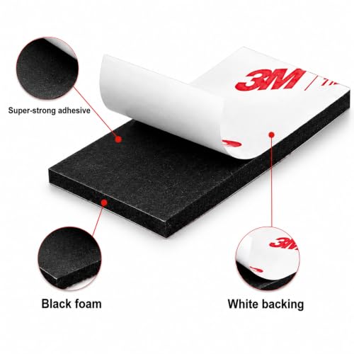 P7yaumy Double Sided Tape Heavy Duty, 1.6in×1.6in 72pcs Pre-Cut Foam Tape - size: 1.6in×1.6in×72pcs