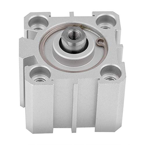Pneumatic Air Cylinder SDA25 10, 25mm Bore 10mm Stroke Aluminum Double Acting Linear Actuator with ISO Mounting for Industrial Automation, Robotics and OEM Machinery