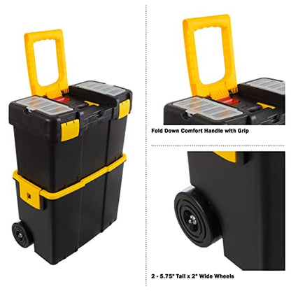 Stalwart Portable Tool Box with Wheels - style: 2-in-1