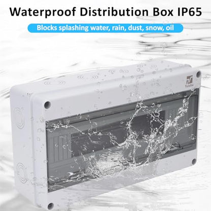 18 Way Circuit Breaker Box, IP65 Waterproof, for Indoor and Outdoor - style: 18 WAY-14.4*4.3*7.9Inch