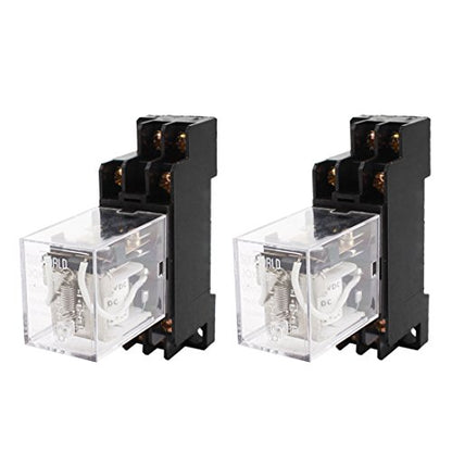 uxcell 2PCS JQX-13F DC12V Coil DPDT 8Pin Power Electromagnetic Relay