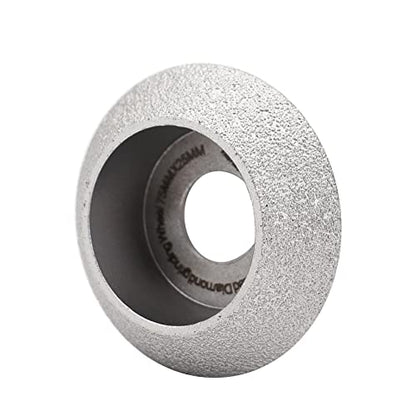 SHDIATOOL 3 - inch Diamond Hand Profile Wheel Height 25mm Convex Curve Edge Grinding Disc Grooving for Stone Marble Granite Rock - size: 25mm Height v shape