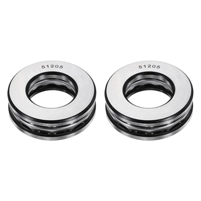 uxcell 2Pcs Thrust Ball Bearings, 25mm Bore 47mm OD 15mm Thick 51205 ABEC5 - size: 51205 25mm x 47mm x 15mm