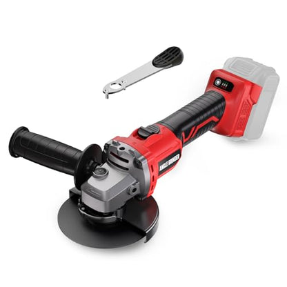 Angle Grinder 4-1/2 Inch Cordless Compatible with Milwaukee 18V/M18 Battery - color: Red
