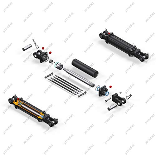 Tie-Rod Cylinder for Double Acting - Double Acting Hydraulic Cylinder, 2'' Bore, 8'' Stroke