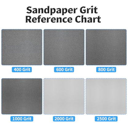12 Pcs Detail Sander Sandpaper, 2000 Grit Triangular Sandpapers - size: 2,000 Grit
