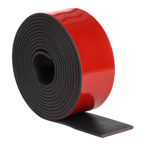 Self-Adhesive Solid Rubber Strip - 2" W x 1/8" T x 120" L - size: 2" Wide x 1/8" Thick x 10' Long