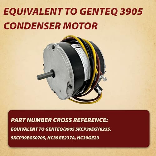 Carrier 3905 Condenser Fan Motor 5KCP39EGS070S HC39GE237A 5KCP39EGY823S 1/4 hp, 1100 RPM, 208-230V Replace Dayton 6DLL0 Bryant Payne HC39GE234A HC39GE236