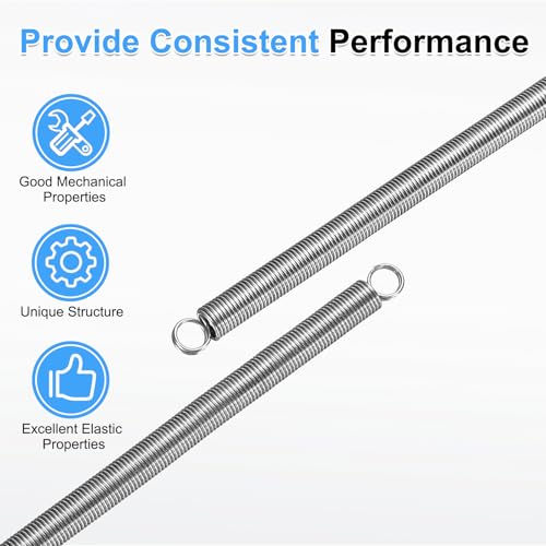 uxcell 4pcs Extension Springs 0.7x6x300mm/0.03x0.24x11.81in Extended Spring - size: 0.7x6x300mm/0.03x0.24x11.81in