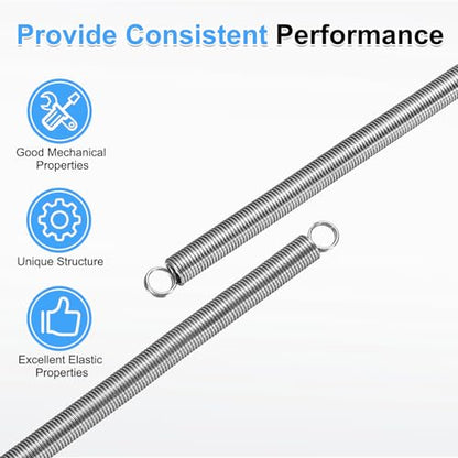 uxcell 4pcs Extension Springs 0.7x6x300mm/0.03x0.24x11.81in Extended Spring - size: 0.7x6x300mm/0.03x0.24x11.81in