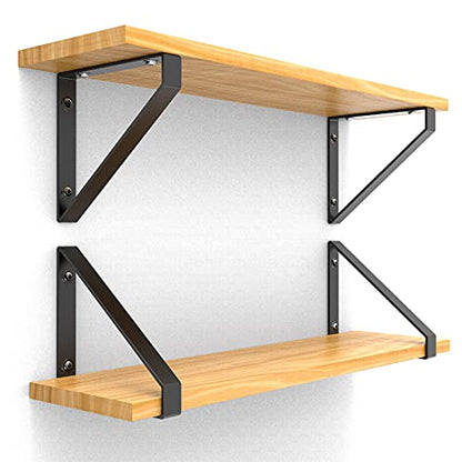 4PCS Heavy Duty Shelf Brackets,8" Metal Wall Steel Triangle Bracket - size: 4 PCS