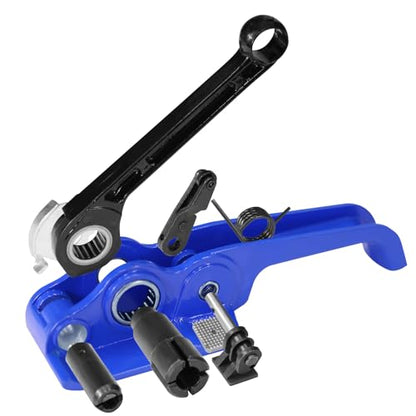 Heavy Duty Banding Strapping Tensioner & Cutter Manual Packaging Tools Windlass for 1/2"-3/4" Width Polyester Poly Strap(Bearing Swivle Mute) - color: PET mute, size: 1/2-3/4in