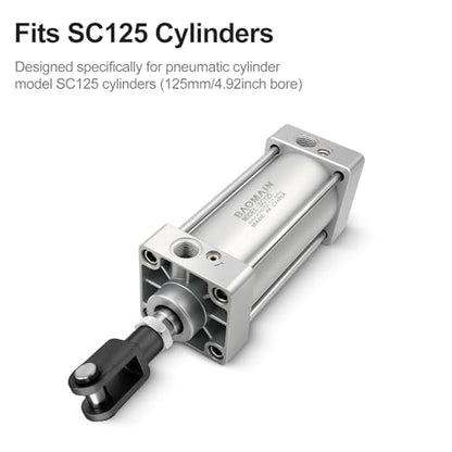 BAOMAIN CY-125 Y-Joint Foot Mount Flange M27x2Thread,for SC125 Cylinders