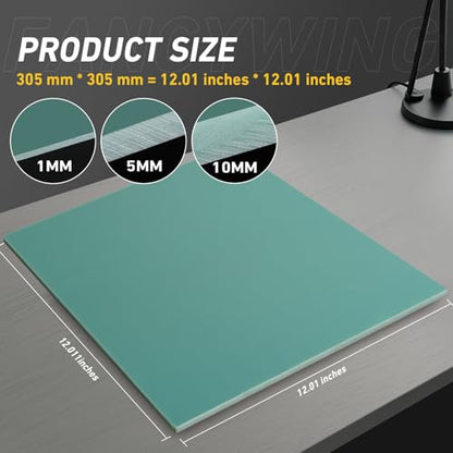 G10 Fiberglass Sheet, 305X305X1.0MM Glass Fiber Composite Laminate Board, Epoxy Resin Panel for DIY Models, RC, 3D Printing, Electrical Insulation 1.0mm Thickness Black - color: Black, size: 305x305x1.0MM