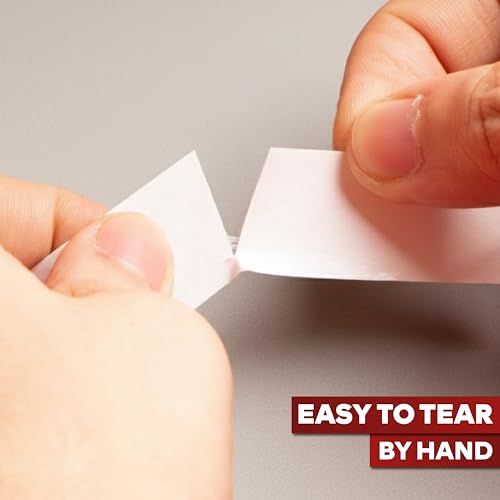XFasten Double Sided Tape, Removable, 3-Inch by 15-Yards, Single Roll, Residue-Free and Surface Safe Double-Sided Adhesive Tape - size: 3-Inches x 15-Yards