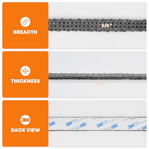 Stanbroil Stove Gasket Tape, 5/8" Width, 1/4" Thick, 72" Length - size: 5/8" Wide - 1/4" Thick
