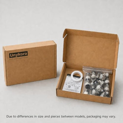 Unykora 1/2" OD x 1/2" NPT Pneumatic Push to Connect Fittings, 20-Pack - size: 1/2"OD x 1/2" NPT