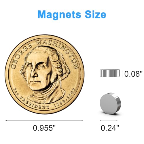 Refrigerator Magnets, 6x2 mm Small Round Magnetic 600 Pack - size: 6x2 mm