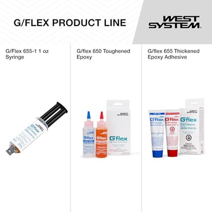 West System 655-2QT G/Flex Epoxy Adhesive, 2 Quarts | Toughened & Flexible