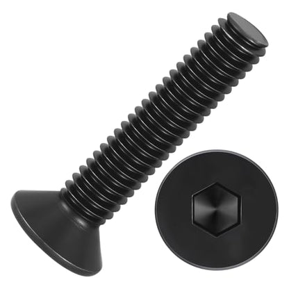 50Pcs[M4-0.7x20] Flat Head Socket Cap Screw Countersunk Bolt - size: M4-0.7x20mm